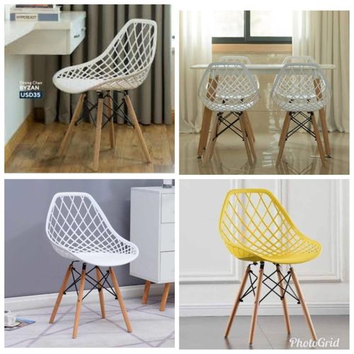 Creative Curvy Eames Chair with PP Material - Image 2