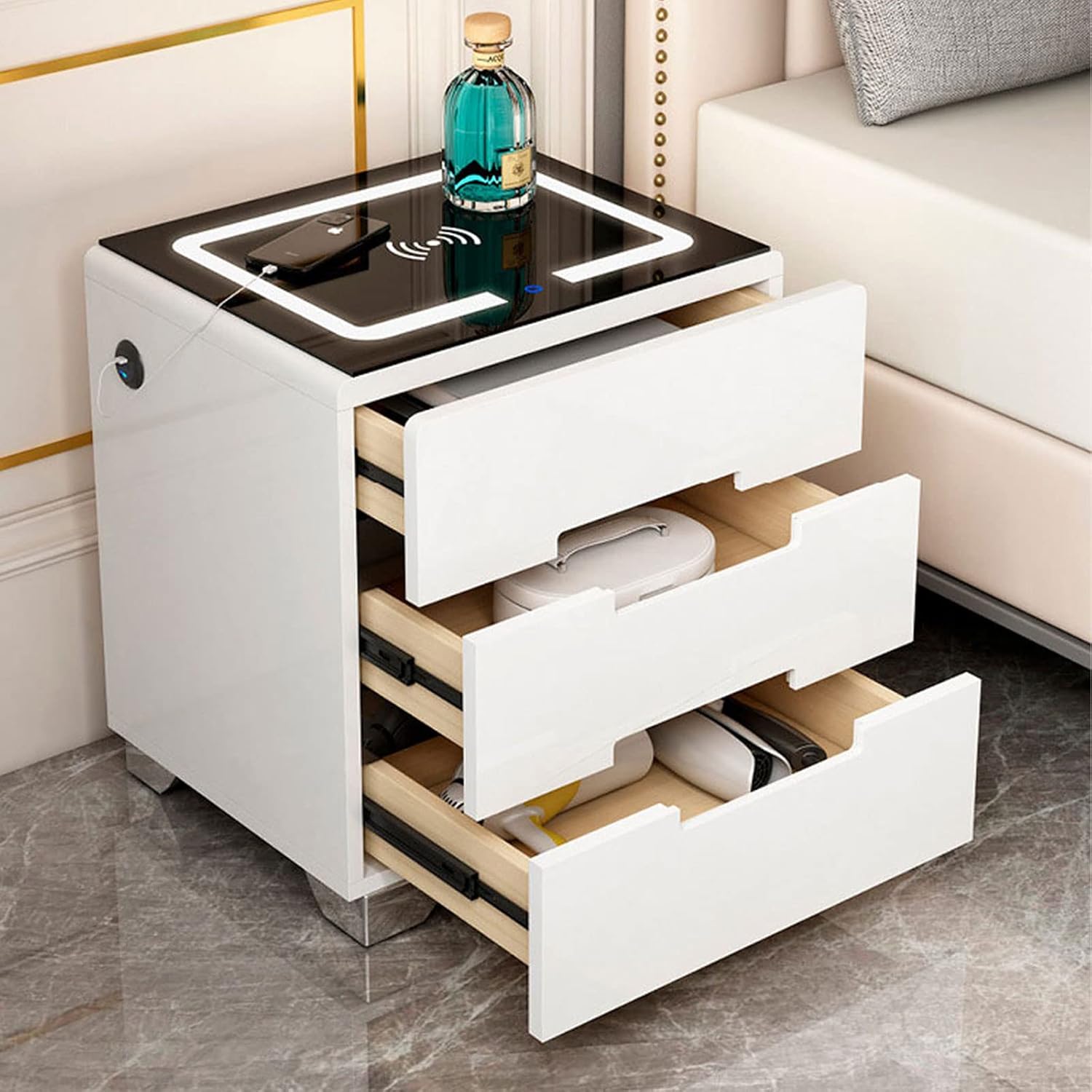 Smart Bedside Table with Lighting - Image 4