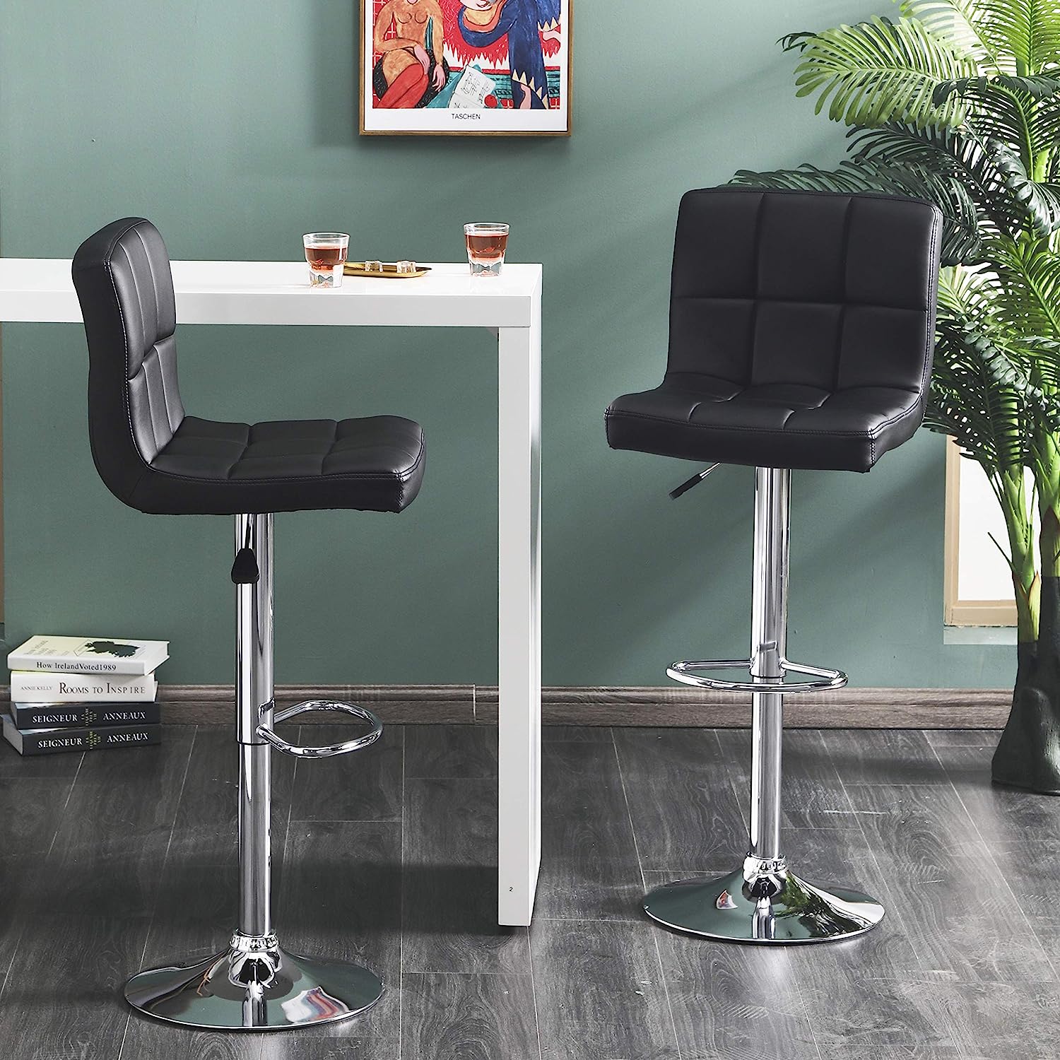 Modern swivel barstool
