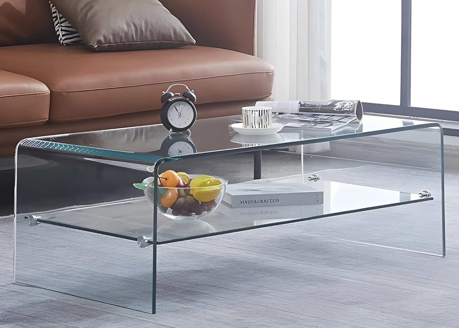Bent Glass Coffee Table