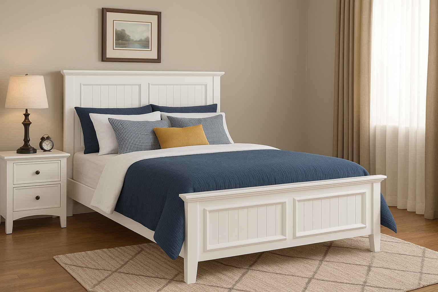 Hardwood Queen Bed