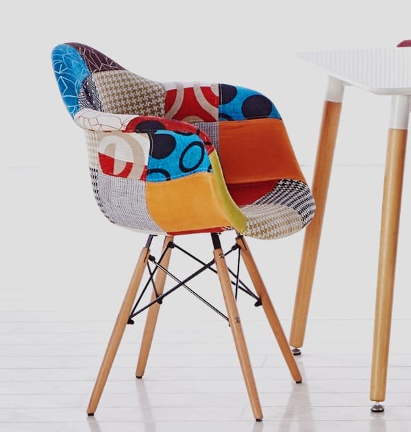 Willow Patchwork Eiffel Accent Chair - Image 2
