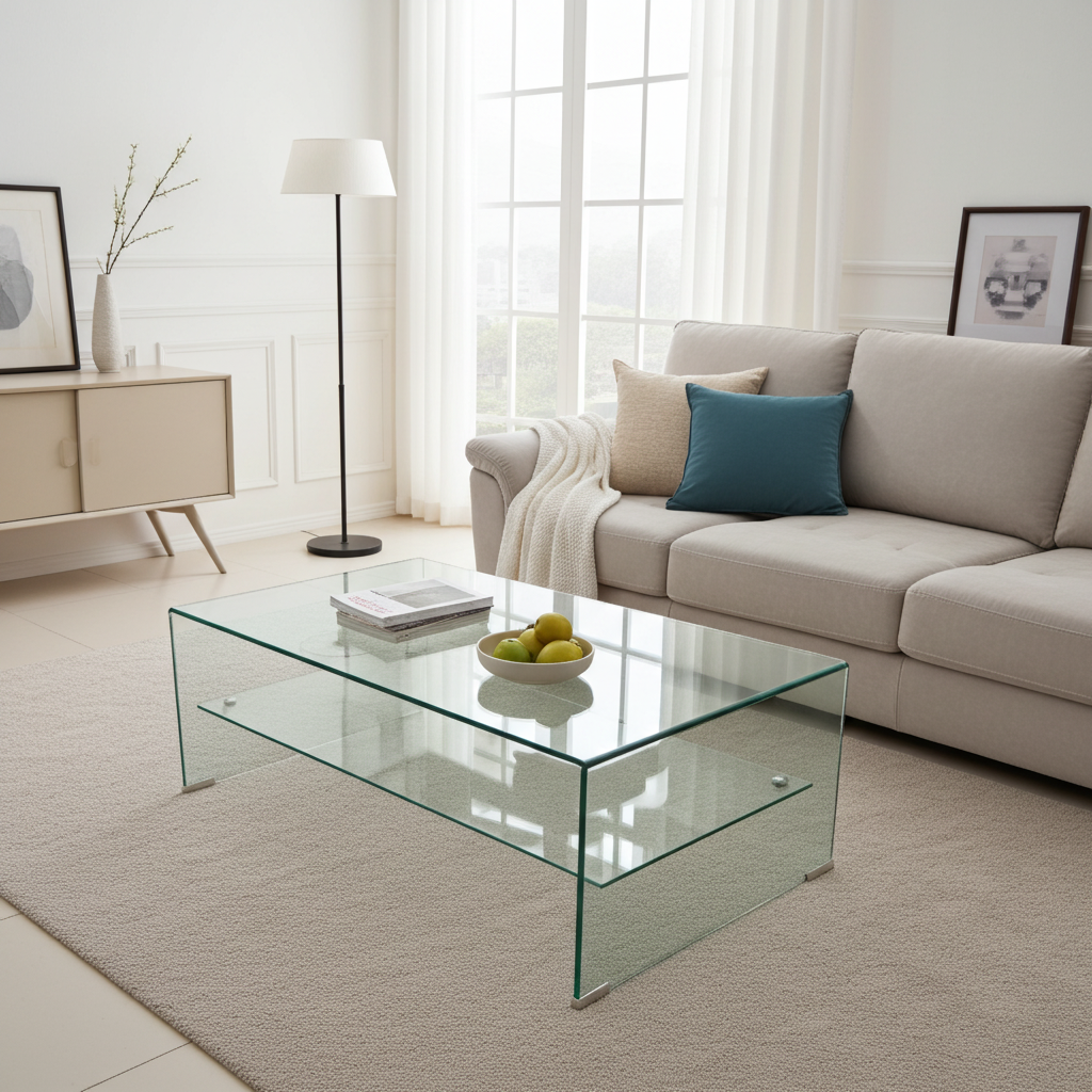 Bent Glass Coffee Table