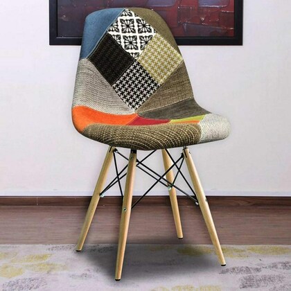 Modern Style Upholstered Side Fabric Chair - Image 4