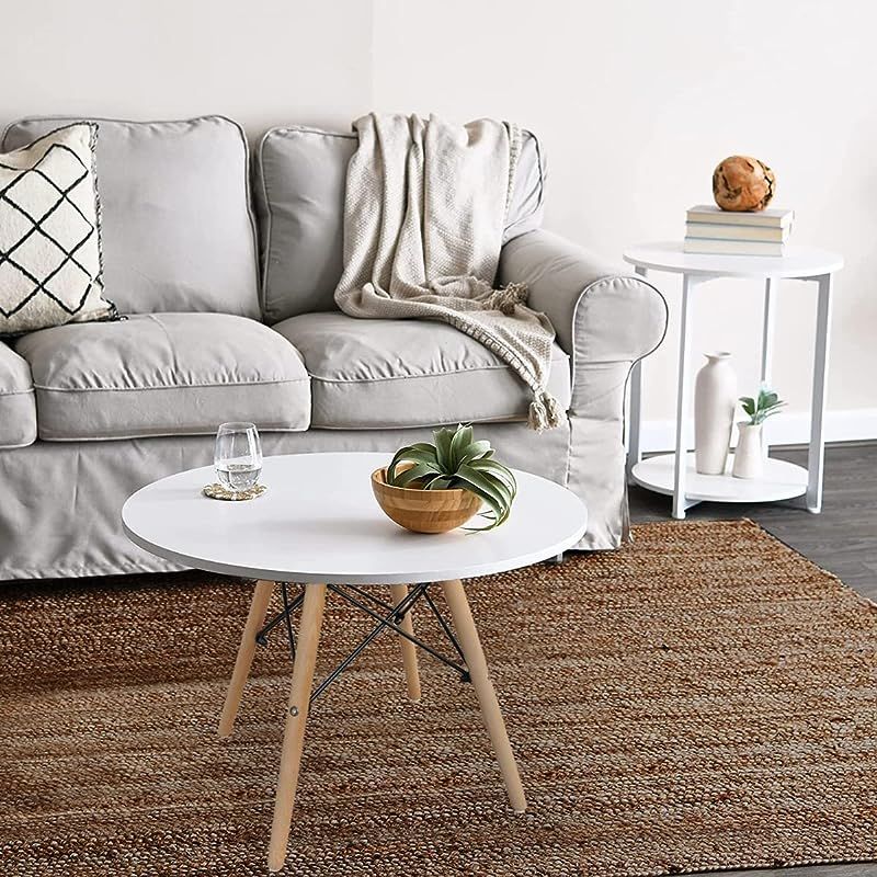 Wooden White Coffee Table White