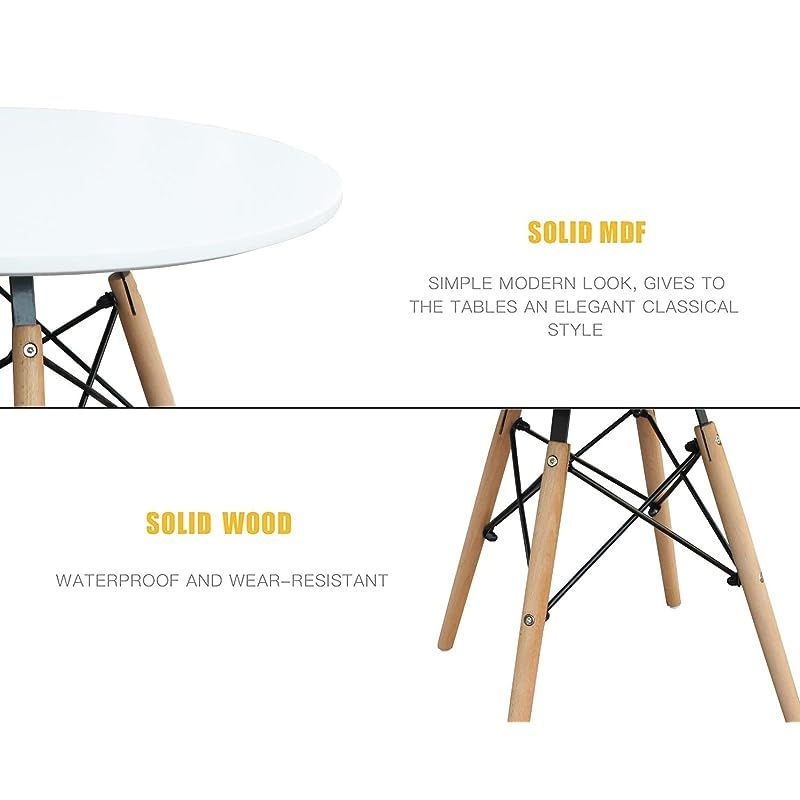 Wooden White Coffee Table White - Image 4