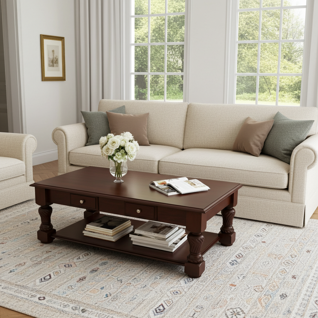 Elegant Wooden Coffee Table